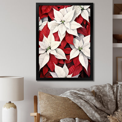 «Davieon Poinsettia Flower Monicolore Serenity II», reproduction sur toile