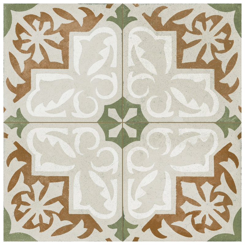 Kings Paname 17-5/8 In. X 17-5/8 In. Ceramic Floor And Wall Tile