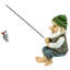 Ziggy the Fishing Gnome Garden Statue