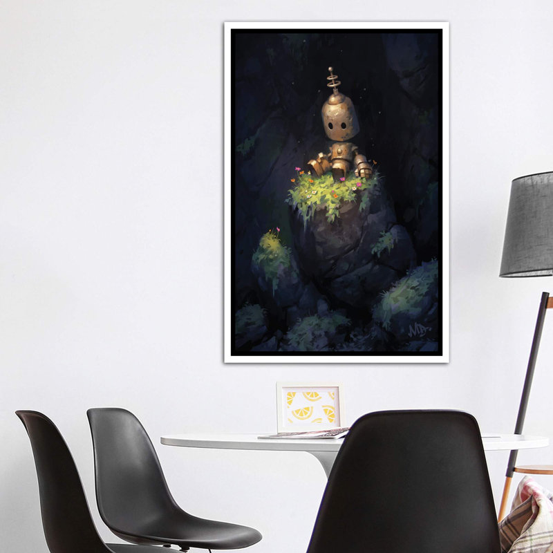Art sur toile Secret Garden, H 60 po x l 40po x P 1,5 po, Toile blanche encadrée