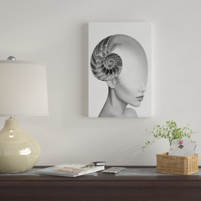 « shell lady », impression sur toile