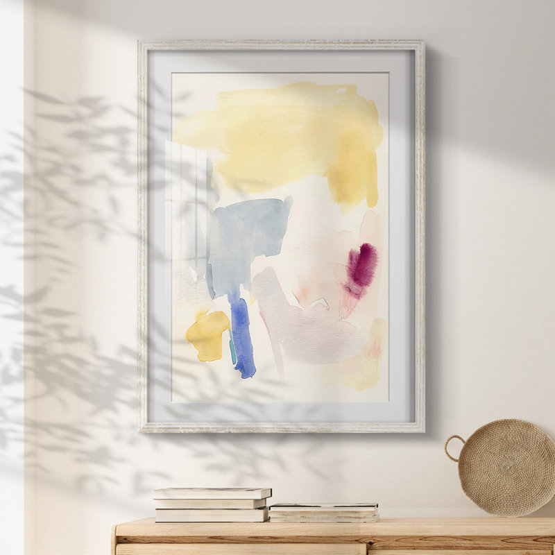 Palette Expression I -Framed Print, 28.5" H x 20.5" W, White