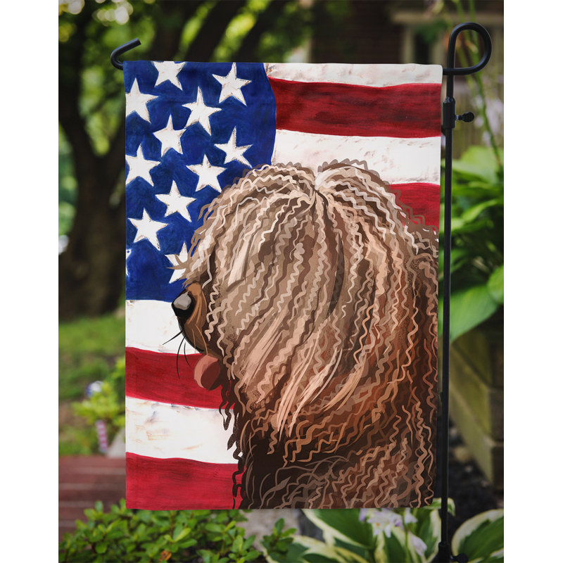 Polyester à 2 côtés 15 x 11 po drapeau de jardin, Chien d'eau espagnol