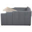 Lit de jour rembourré avec tiroirs de rangement sous le lit - Mobilier de chambre élégant et peu encombrant-601779807