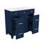 Meuble-lavabo 36 po avec lavabo en céramique robuste et portes polyvalentes avec tablettes et tiroirs spacieux-1726690135