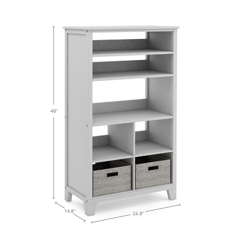 Grande bibliothèque Martha Stewart Living & Apprendre pour enfants H 48 po x l 22 po, Gris
