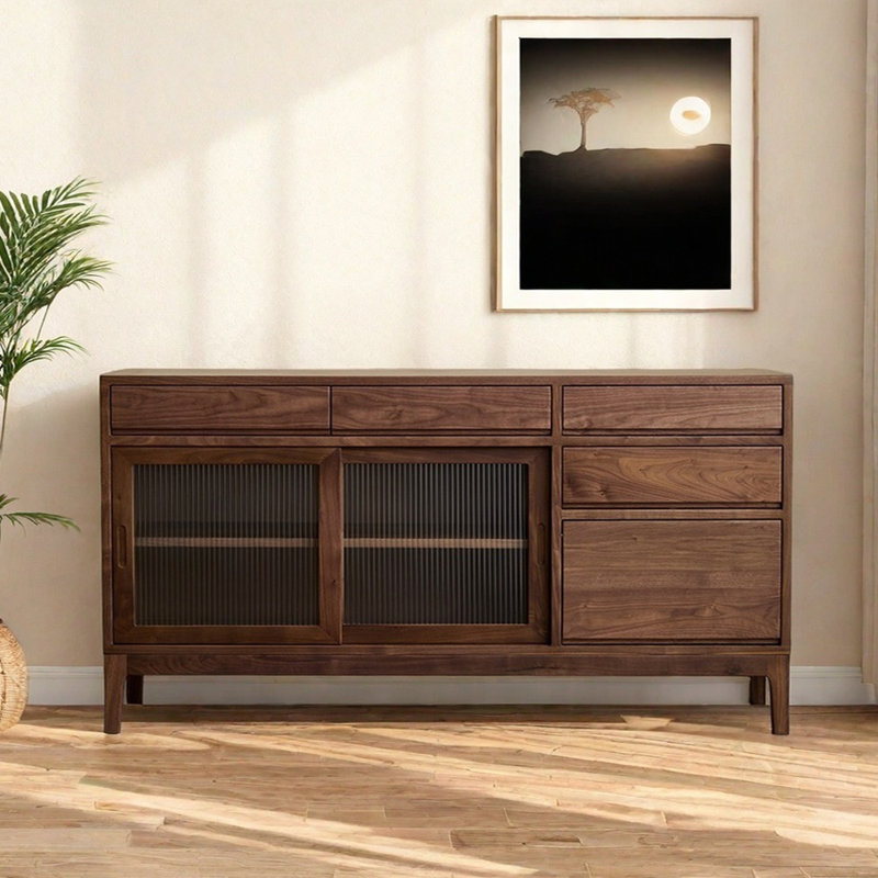 Multi-functional Large Capacity Sideboard, 33.5" H x 55.1" W x 15.7" D