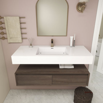 Alysa 48" Wall-Mounted Single Bathroom Vanity Set