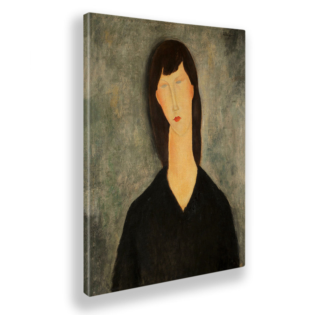 Wandbild Büste einer Frau von Amedeo Modigliani