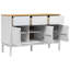 Buffet en bois de pin massif 44,9 "x 16,9" x 29,1 "Ebern Designs FLORO-1349244373