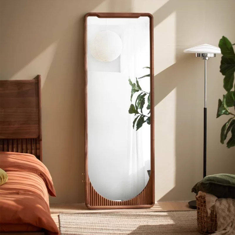 Miroirs pleine longueur rectangulaires en bois massif, 66.93" H x 23.62" W