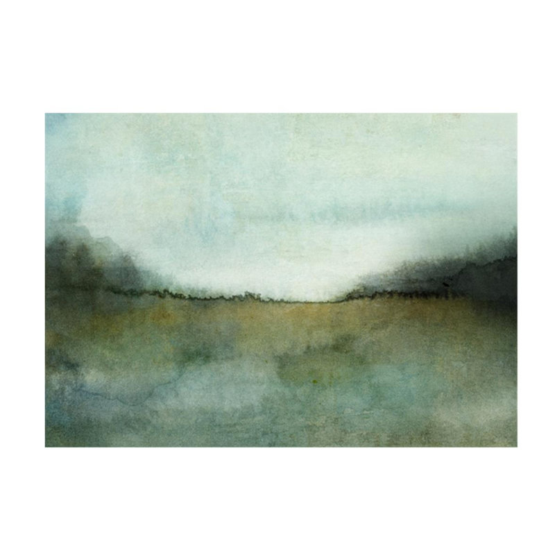 Scenery Landscape V Painting by Isabella Burton, 24" W x 17" H x 1.5" D, Knife Gel