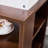 Ellierose Square side table,simple style design,3-tier end table, classic brown