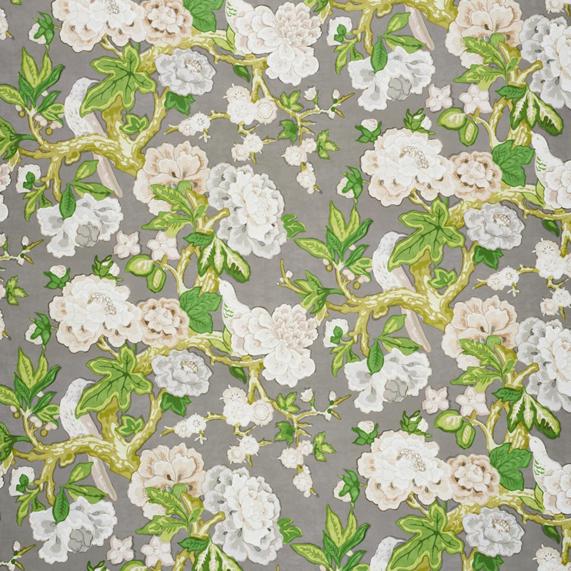 Papier peint Bermuda Blossoms, Ardoise