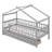 Twin Size Wooden House Bed With Two Drawers-1766283906