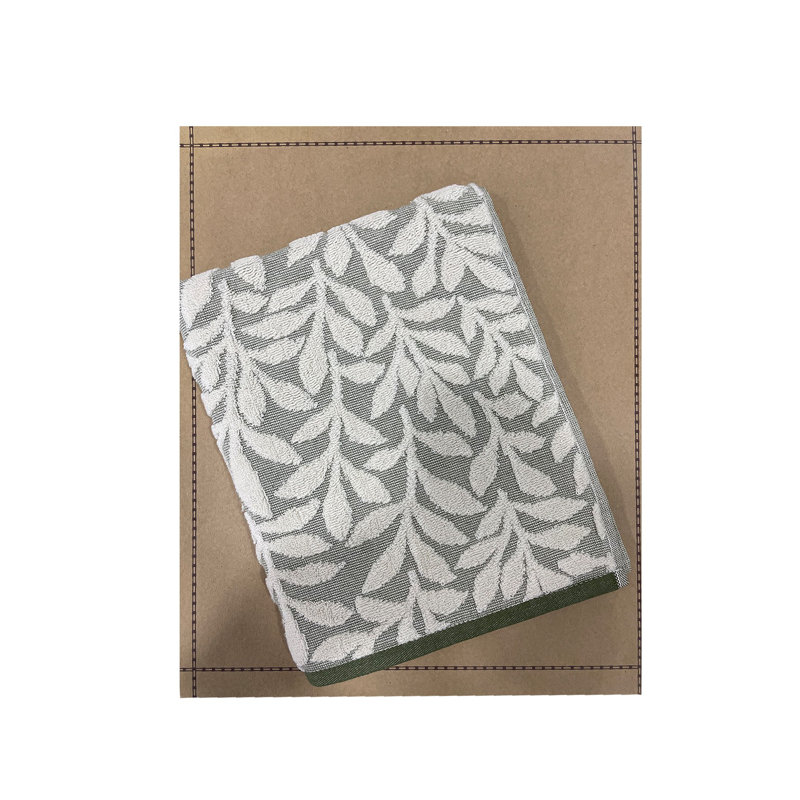 Simple serviette Chestirad, Vert foncé / blanc