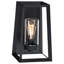 Lanterne murale noire H 13,5 po
