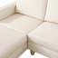 Canapé modulaire et chaise longue en similicuir de 102 po Kerriana-2002088816-2002088817