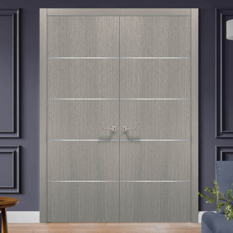 Portes standards en bois massif Planum Flush, 60" x 96"