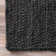 Bernyce Handmade Tufted Farmhouse Jute Black Rug