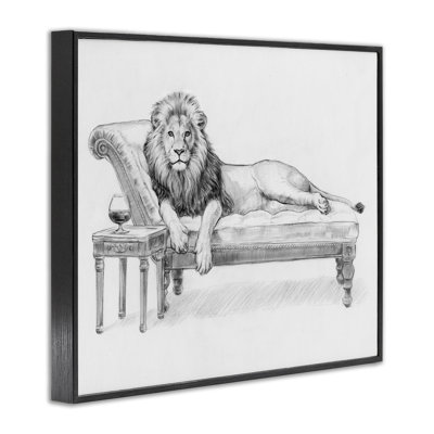 «Lounging Beast Lion», estampe numérique, design par Victoria Barnes