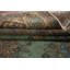 Tapis traditionnel vert en laine 8 x 11