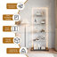 Glass 78.5 cm W Display Cabinet-1400248785