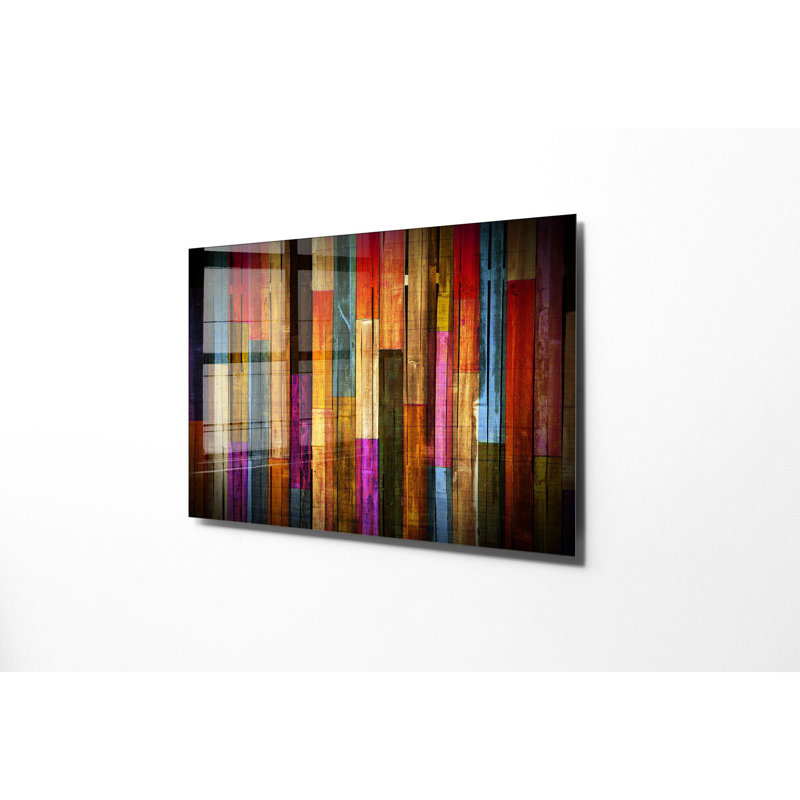 Superbe peinture murale en verre trempé 27,6 po x 39,4 po | 100% verre trempé, épaisseur: 0,16 pouce | Décoration élégante pour le salon ou le bureau, durable et facile à nettoyer, idée de cadeau parfaite