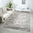 Conrado Performance Modern Industrial Abstract Blue/Gray/Multicolor Rug-419522718