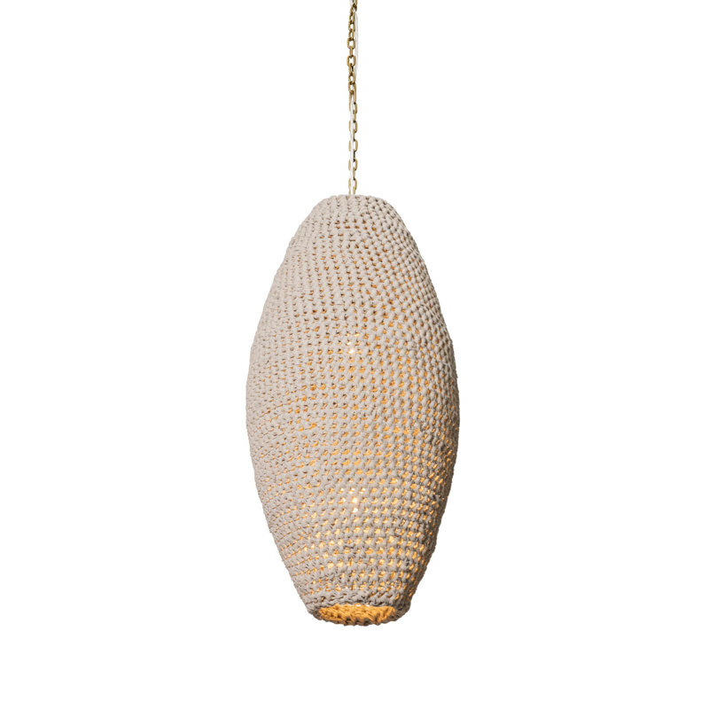 Large Leather Pod Pendant Light