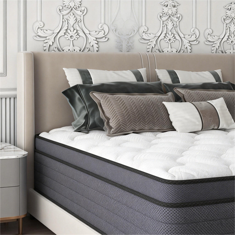 12'' Medium Memory Foam Pocket Spring Hybrid Mattress - Motion Isolation, Pressure Relief, Edge Support, CertiPUR-US Certified