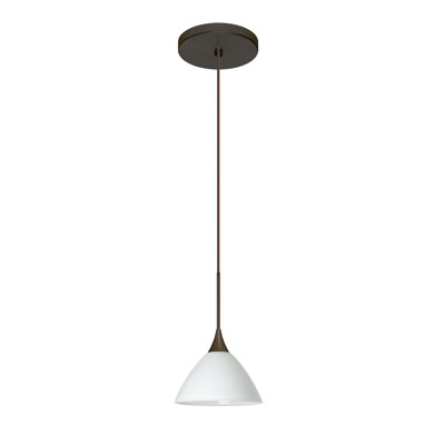 Luminaire suspendu conique à 1 lumière DEL Pownal