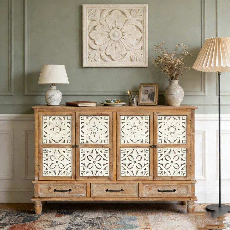Armoire d'appoint 59,06 po Chic Natural Wood