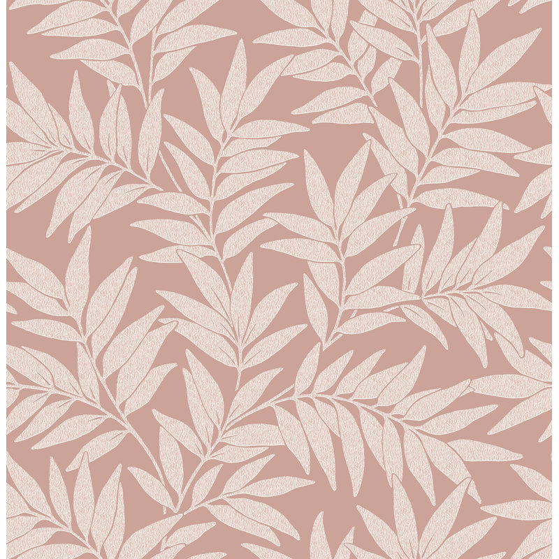 Rouleau de papier peint texturé L 33 pi x l 20,5 po, Rose