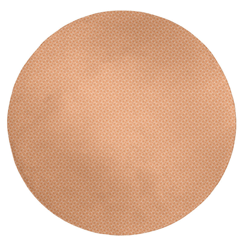 Chenille Geometric Indoor Rug, Round 5'