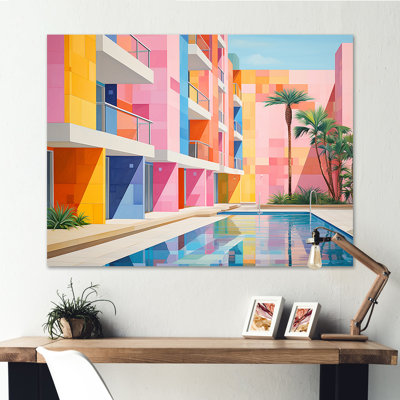 Minimalisme hôtels loge III sur toile