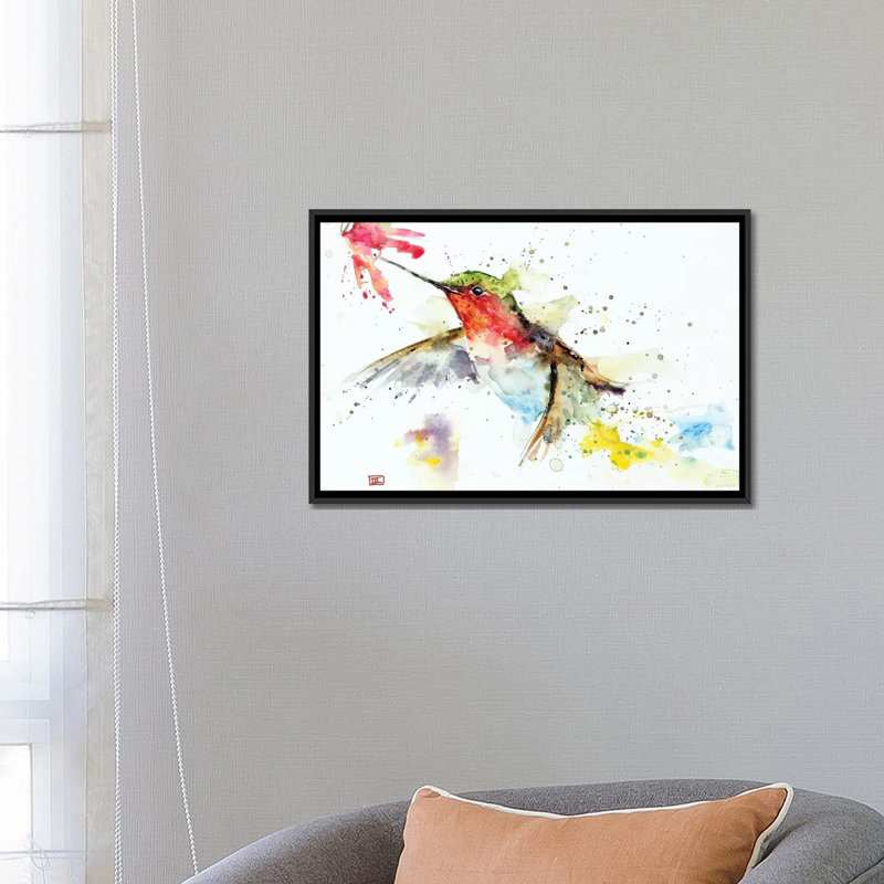 « hummer & fleur » par dean crouser,, reproduction d’impression sur toile tendue, H 18 po x l 26 po x P 1,5 po, Toile tendue