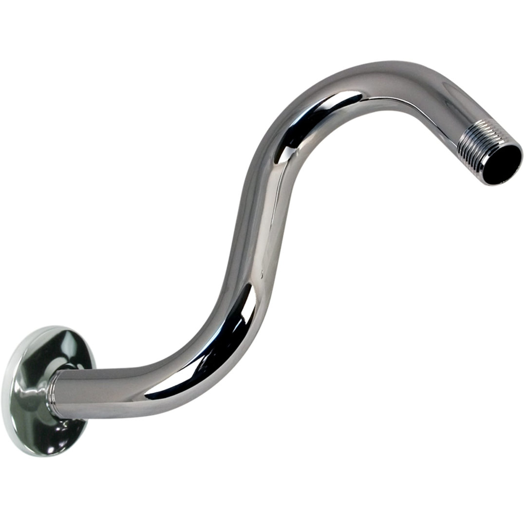 Jones Stephens 6 SHWR ARM RSR & FLANGE CP - Chrome Plated Jones Stephens