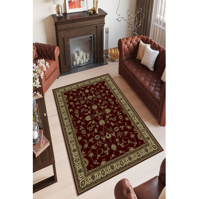 Soft Claret Red Hall Carpet, 31.5 x 59.1 inches | 100% Polyester, 650 g/m², 0.2 inch Pile Height | Antibacterial, Eco-Friendly & Non-Slip PVC Dot Underside | Machine Washable, Perfect for Living Room & Entryway