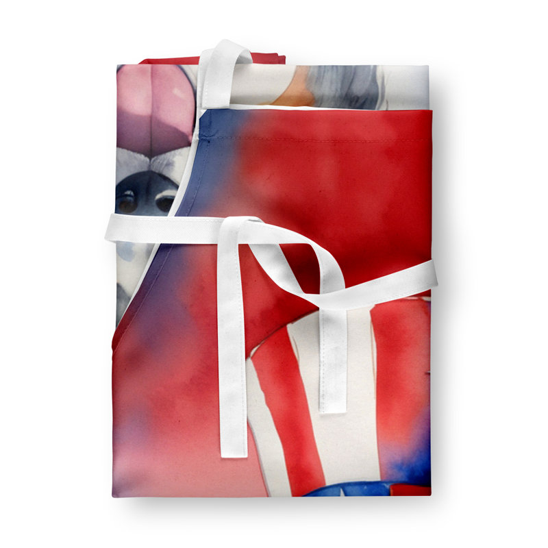 Patriotic American Apron, Australian Shepherd