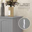 Armoire de rangement pour garde-manger 72,5 po, armoire de cuisine autoportante avec 4 portes et tablettes réglables pour la salle à manger, panneau de fibres à densité moyenne noir
