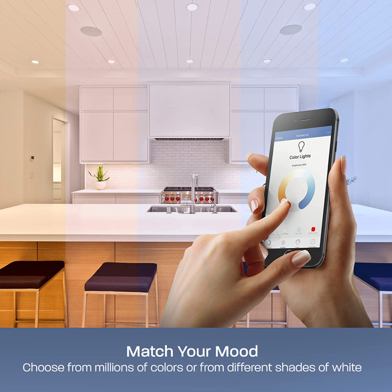 4'' Selectable Color Temperature 15 Watt Dimmable Air-Tight IC Rated LED Retrofit Recessed Lighting Kit