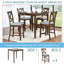 Ensemble de table de salle à manger 5 pièces, ensemble de table de salle à manger en bois pour petits espaces-1685128292