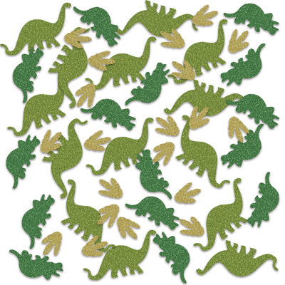 Confettis dinosaure de luxe scintillant