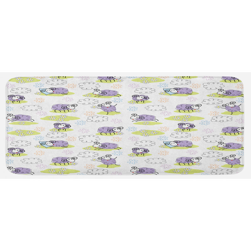 Tapis de cuisine mouton avec moutons