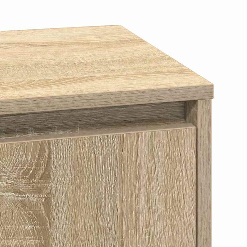 Bedside Cabinet With 2 Pcs 39 X 34.5 X 50 Cm, Sonoma Oak