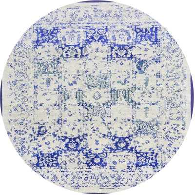 Tapis oriental beige / bleu