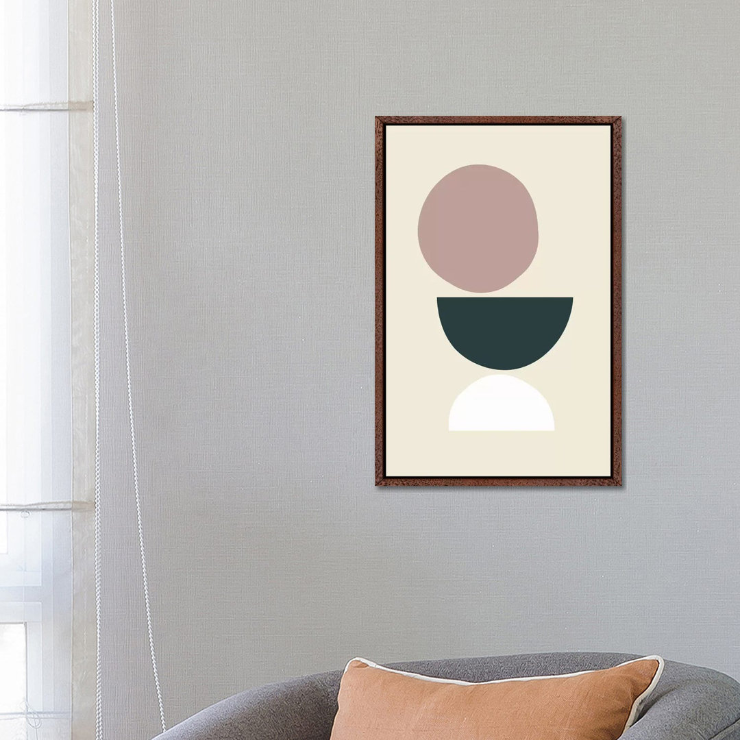 Mid-Century Shapes I von The Maisey Design Shop - Galerie-verpackte Leinwand Giclée auf Leinwand