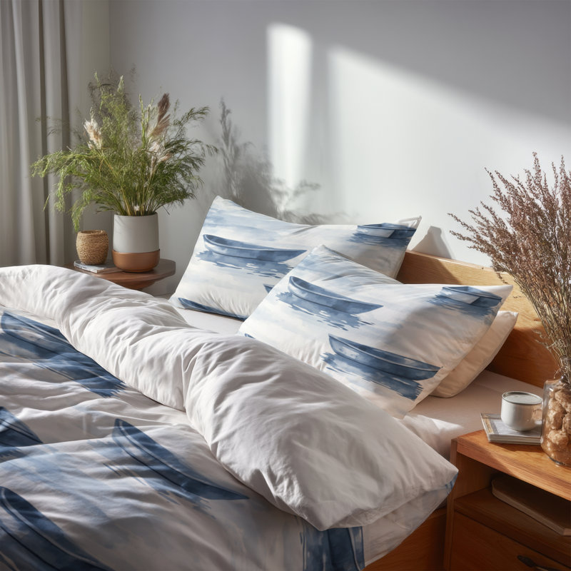 Ensemble de literie 3 pièces Coastal, Housse de couette très grand et 2 très grandes t