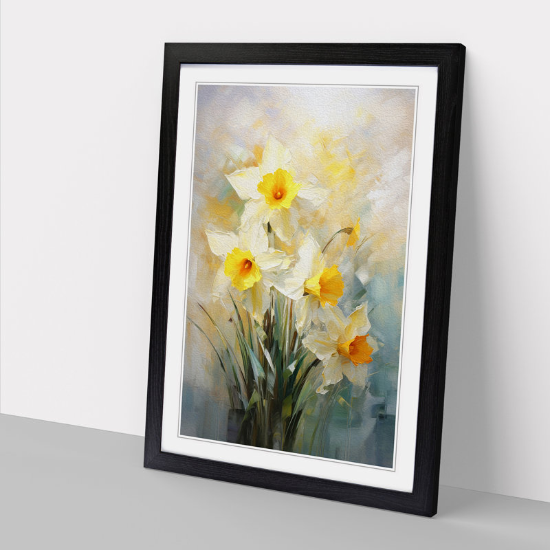 Single Picture Frame Print on Wood, Black Framed, 34cm H x 25cm W